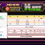 Bukti Jp MEME4D Togel Online 17 JANUARI 2025