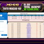 Bukti Jp MEME4D Togel Online 13 JANUARI 2025
