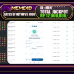 Bukti Jp MEME4D Slot Online 14 JANUARI 2025