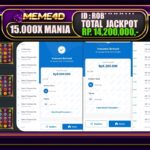 Bukti Jp MEME4D Slot Online 20 JANUARI 2025