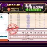 Bukti Jp MEME4D Togel Online 04 Maret 2025