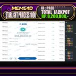 Bukti Jp MEME4D Slot Online 19 April 2025