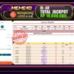 Bukti Jp MEME4D Togel Online 11 Mei 2025