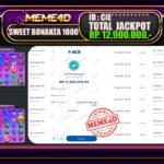 Bukti Jp MEME4D Slot Online 20 Mei 2025