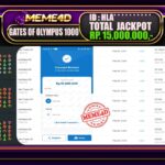 Bukti Jp MEME4D Slot Online 18 Mei 2025