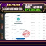 Bukti Jp MEME4D Slot Online 27 Juni 2025