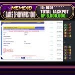Bukti Jp MEME4D Slot Online 17 Juni 2025