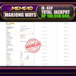 Bukti Jp MEME4D Slot Online 26 Juni 2025
