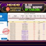Bukti Jp MEME4D Togel Online 19 Juni 2025