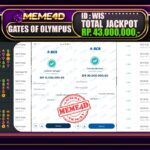 Bukti Jp MEME4D Slot Online 11 Juni 2025