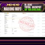 Bukti Jp MEME4D Slot Online 22 Juli 2025