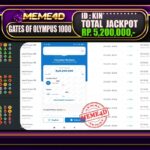 Bukti Jp MEME4D Slot Online 23 Oktober 2025