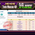 Bukti Jp MEME4D Togel Online 17 November 2025