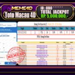 Bukti Jp MEME4D Togel Online 23 November 2025
