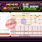 Bukti Jp MEME4D Togel Online 09 November 2025