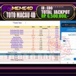 Bukti Jp MEME4D Togel Online 05 Januari 2026