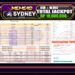 Bukti Jp MEME4D Togel Online 26 Januari 2026