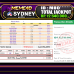 Bukti Jp MEME4D Togel Online 20 Januari 2026