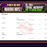 Bukti Jp MEME4D Slot Online 21 Januari 2026