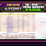 Bukti Jp MEME4D Togel Online 11 February 2026