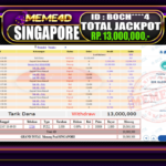 Bukti Jp MEME4D Togel Online 07 February 2026