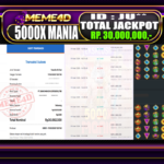 Bukti Jp MEME4D Slot Online 11 March 2026