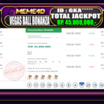 Bukti Jp MEME4D Casino Online 13 March 2026