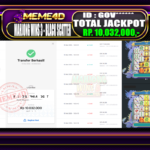 Bukti Jp MEME4D Slot Online 15 March 2026