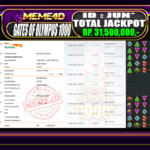 Bukti Jp MEME4D Slot Online 16 March 2026