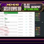 Bukti Jp MEME4D Slot Online 22 April 2026