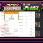 Bukti Jp MEME4D Slot Online 05 April 2026