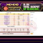 Bukti Jp MEME4D Togel Online 19 April 2026