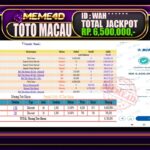 Bukti Jp MEME4D Togel Online 12 April 2026