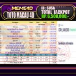 Bukti Jp MEME4D Togel Online 03 Juni 2026