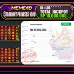 Bukti Jp MEME4D Slot Online 14 Oktober 2026